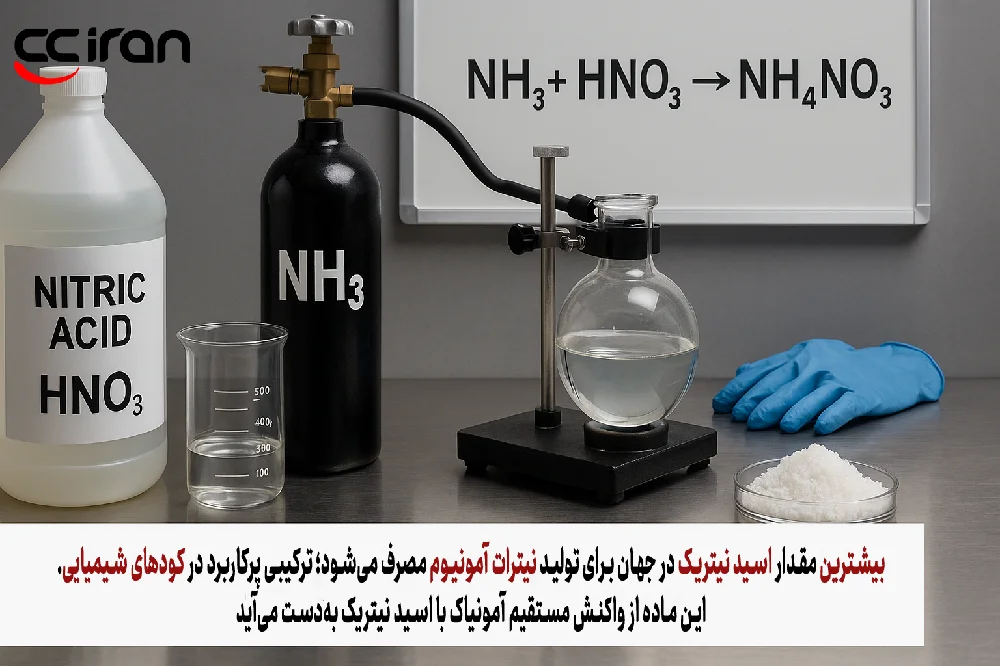 کاربرد اسید نیتریک در صنعت تولید کود و مواد شیمیایی